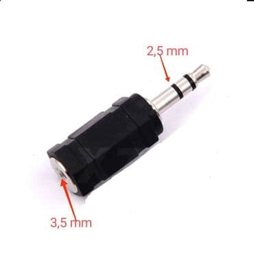 kabel 4: Müxtəlif perexodniklər, kabel və adapterlər Audio giriş 2.5 mm-dən — 5