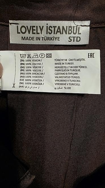 paltar satisi: Turkiye istehsali qadın köynəyi. tund qehveyi. yepyeni. qetiyyen — 3