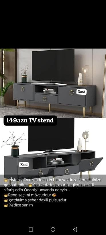 Yeni, Düz TV altlığı, Polkalı, Laminat, Azərbaycan