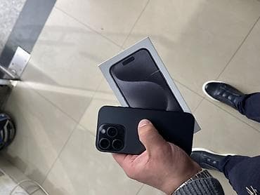 IPhone 15 Pro, 128 GB, Black Titanium, Face ID