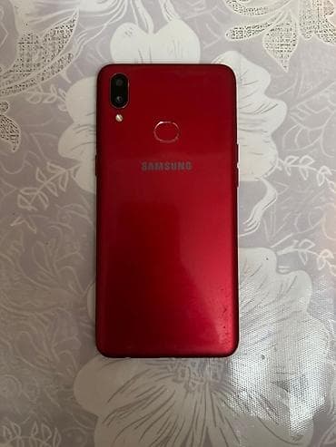 Samsung Galaxy A10s, 32 ГБ, цвет - Красный, Отпечаток пальца, Беспроводная зарядка — 2