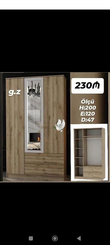 2.el pencere: Yeni, 3 qapılı, Siyirməli, Açılan, Düz dolab — 1