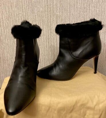 qiz ucun botlar: Ölçü: 39.5, rəng - Qara, İşlənmiş — 1