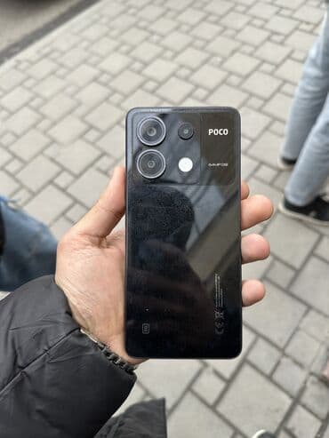 bərdə poco x3 pro: Poco X6, 256 GB, rəng - Qara, Düyməli, Face ID, Barmaq izi — 1