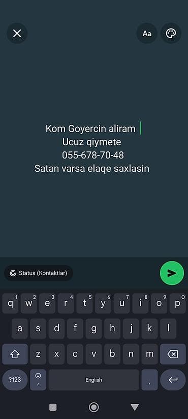 Kom göyərçin axtarılır. Ucuz qiymətə almaq üçün təklifləriniz — 1