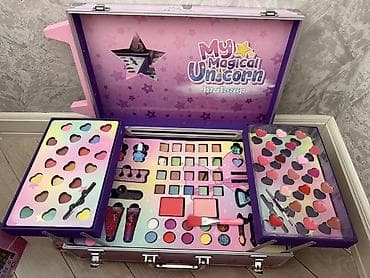 Oyun dəstləri: Uşaq makiyaj çemodanı – “My Magical Unicorn Makeup” - Rəngli, çəhrayı — 3