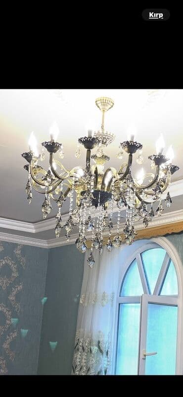 Çılçıraq, 10 və daha çox lampa, Metal