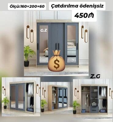 Divan və masa dəstləri: Yeni, Qarderob, paltar dolabı — 1