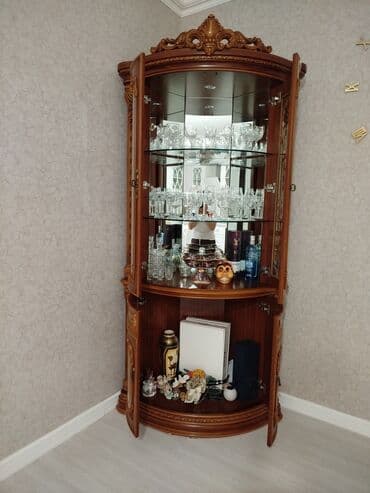 taxta dolab: İşlənmiş, Açılan, 2 qapılı Künc dolab — 1