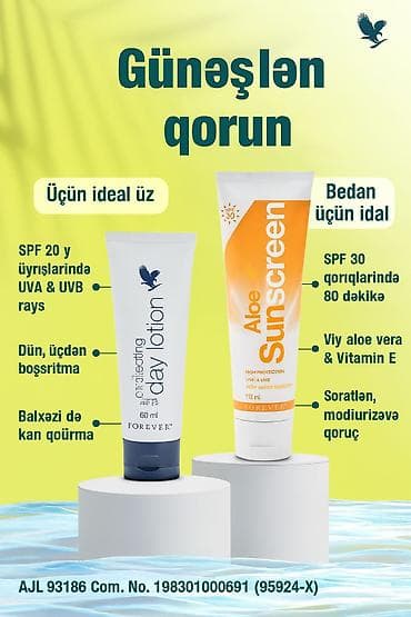 Forever Aloe Sunscreen – geniş spektrli günəşdən qorunma kremi - SPF — 2