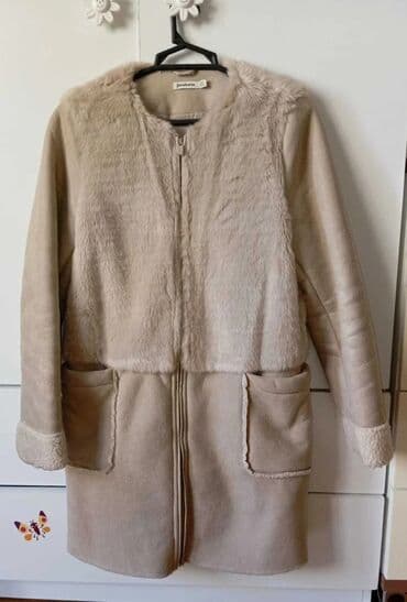 dublyonka dublonka дублёнка: Palto, Stradivarius, S, rəng - Bej — 7