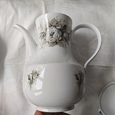 sous: Çay dəsti, rəng - Ağ, Farfor — 4