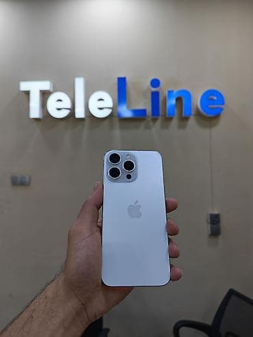 iphone 6s plus plata: IPhone 15 Pro Max, 256 GB, White Titanium, Zəmanət, Simsiz şarj, Face ID — 1