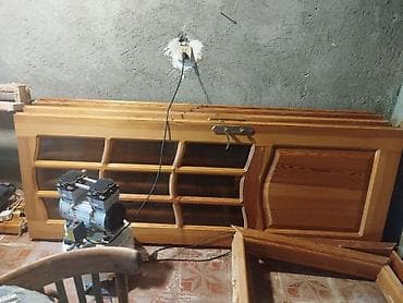 kompüter masa: Mətbəx mebeli dəstinin komplekt issələri otaq qapisi - Material: təbii — 1