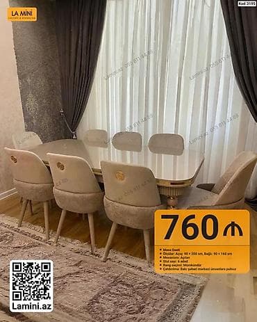 stol ustul: Məhsul: Yemək otağı üçün masa dəsti - Masa mexanizmi: Açılandır — 1