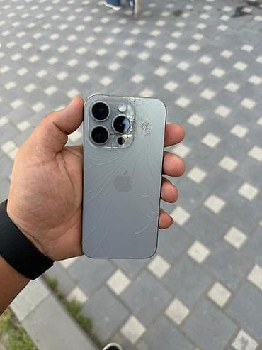 IPhone 15 Pro, Gümüşü, Face ID lalafo.az -da IPhone 15 Pro, Gümüşü, Face ID