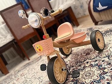 Uşaq velosipedləri: Uşaq üçtəkərli velosipedi - Rəng: Şaftalı/Bej tonları - Ön səbət — 5