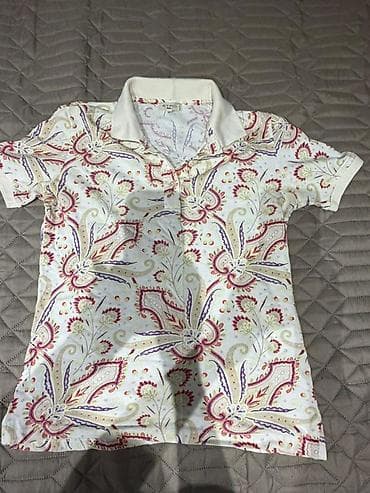 Мужское поло, Etro, S, цвет - Белый at lalafo.az Мужское поло, Etro, S, цвет - Белый