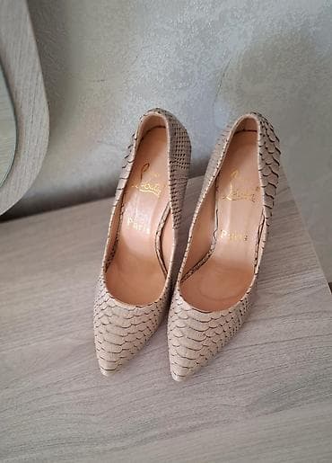 ucuz qizil satisi: Tuflilər, Ölçü: 38, rəng - Bej, Yeni — 4