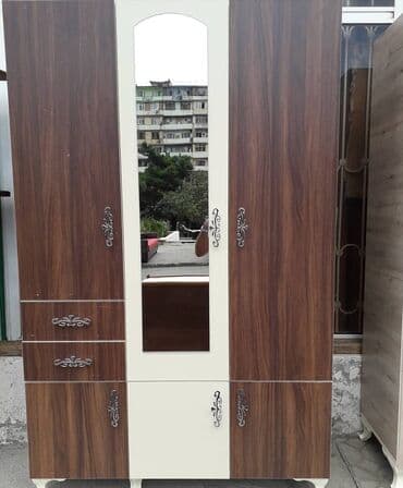 Шкафы: Новый, Распашной, 3 двери Прямой шкаф, Гардеробный шкаф — 2