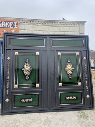 işləmiş dərvazalar: Yeni Dəmir Həyət darvazası, 3 m, Mexaniki, Qapı ilə, rəng - Qara, Kredit var, Ödənişli quraşdırma, Ünvandan götürmə, Ödənişli çatdırılma, Rayonlara çatdırılma — 20