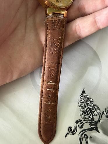 saat romanson: İşlənmiş, Qol saatı, Louis Vuitton, rəng - Qızılı — 5