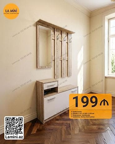 Dəhliz dolabı – müasir və minimal dizayn - Komplekt tərkibi: böyük — 1