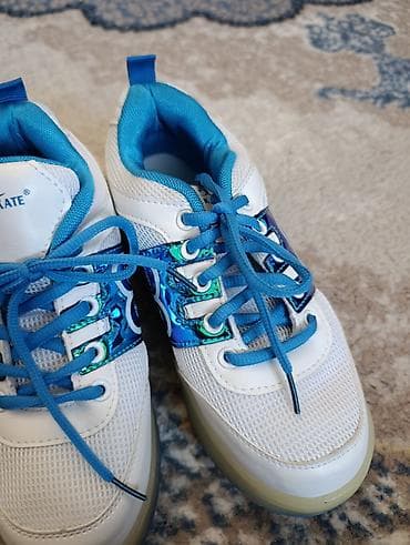 uşaq rolikli krossovkalar: Rəng - Ağ Krossovkalar, Ölçü: 36, Uniseks — 4