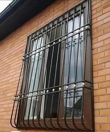 taxta pencere: Dəmir pəncərə barmaqlıqları – fərqli dizaynlarda hazırlanmış dekorativ — 9