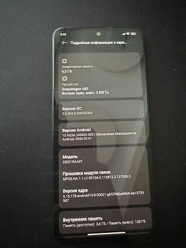 redmi k80: Redmi 128 GB, rəng - Boz, İki sim kartlı — 3