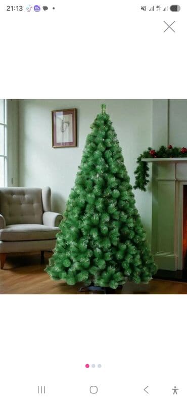 şaxta baba corabı: Süni Yeni il ağacı (Yolka) - Klassik konus formalı, sıx budaqlı — 1