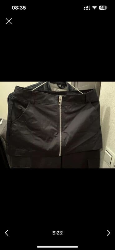 şalvar qadın: Zara - üstten qısa yubka model, kargo cibləri olan şalvar. tezedirr — 31