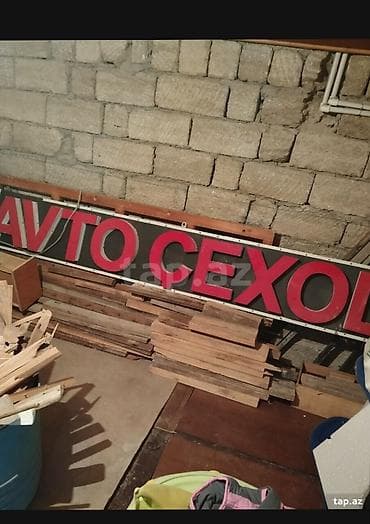 LED işıqlı reklam lövhəsi – “AVTO ÇEXOL” - Material: metal karkas, ön