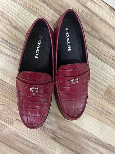 gun eynəyi: COACH qadın loafersi - Model: Klassik penny loafer - Rəng: Tünd — 1