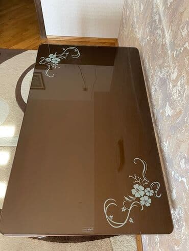 Stullar: Metbex stolu satilir.olcusu 135 x 80 sm.ustu temperli qalin — 2