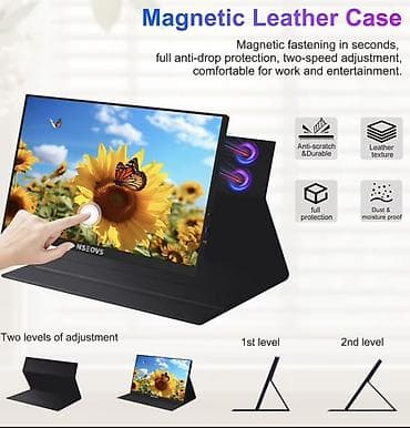 ev kalonkalar: 15.6” Portable Monitor – Sensorlu Ekran İş üçün ikinci ekran — 3