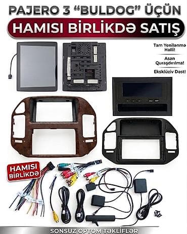 sonata manitor: Mitsubishi Pajero 3 "Buldog" üçün tam multimedia dəsti satılır — 1