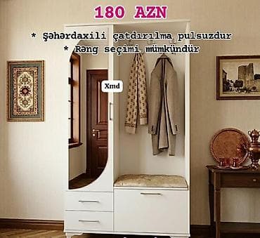 Dəhliz üçün şkaf-komod dəsti - Qiymət: 180 AZN (şəkildə göstərilib) -