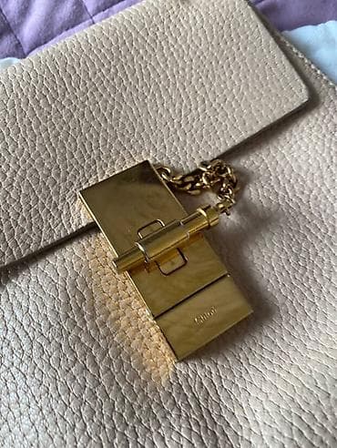 orginal canta: Chloé “Drew” model çiyin çantası ORIGINAL - Rəng: bej/nüdz ton - — 2