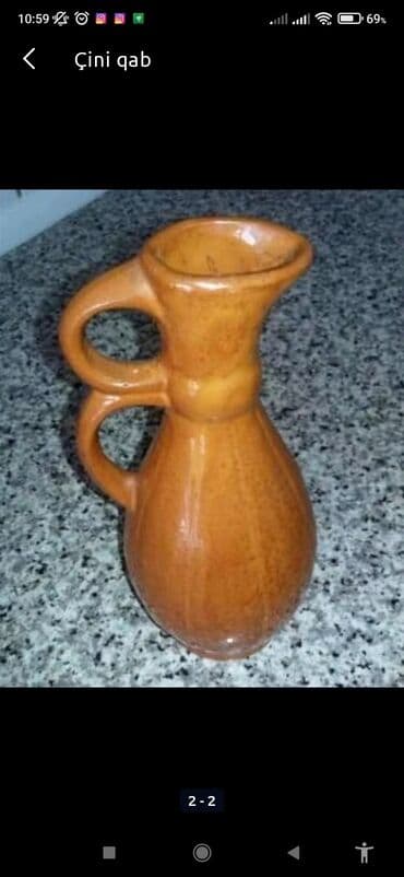 qənd qabi: Rəng - Qəhvəyi, Keramika, 1 — 2