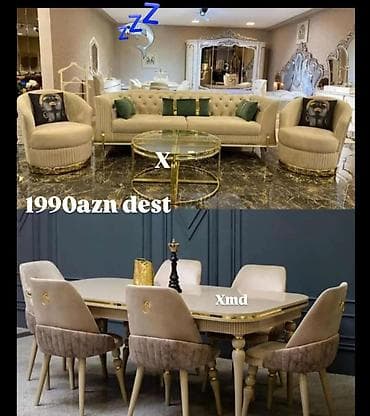 kuxna stol stullari: Masa və divan dəsti — 1