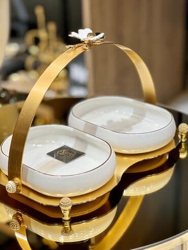 wirniyat: Tort və şiriniyyat qabı, rəng - Ağ, Farfor, Türkiyə — 4