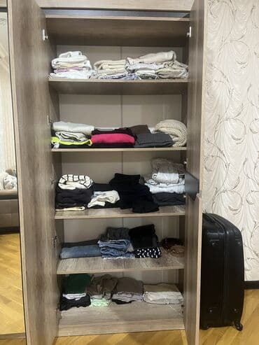 paltar asmaq üçün: Yeni, Açılan, 4 qapılı Düz dolab, Qarderob, paltar dolabı, Azərbaycan — 3