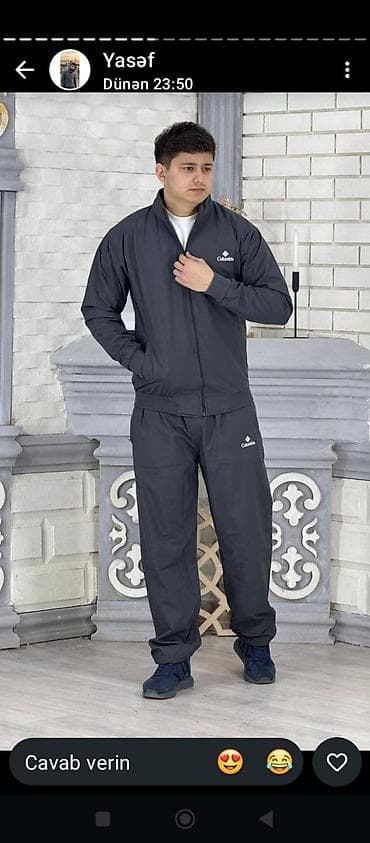 gence kurtka: Kişi idman kostyumları – dəst (kurtka + şalvar) - Modellər: Adidas — 3