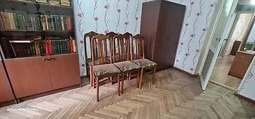 restoran stullari: Taxta oturacaqlar dəsti və TV stendi - 6 ədəd taxta stul: klassik — 2