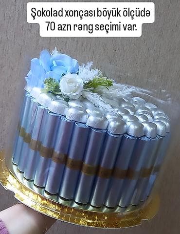 Belçika şokoladi ilə hazırlanmış xonça istəyə uygun olaraq şokoladın