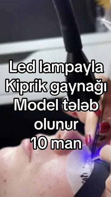 LED lampalı kirpik qaynağı xidməti. - LED işıqla sürətli və təhlükəsiz
