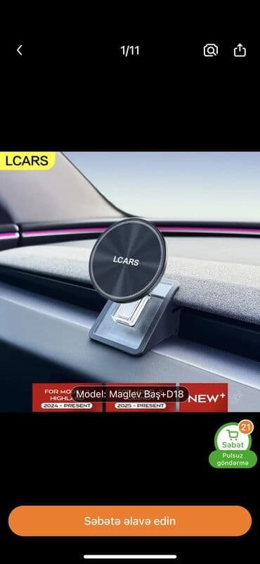 Шины и диски: Tesla Model 3/Y (2024–2025) üçün aksesuarlar 1) Mərkəzi konsol üçün — 3