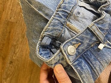 mango καπαρντινα: MNG Kids Denim Lab cins ətək - Material: klassik mavi denim (pambıq — 6
