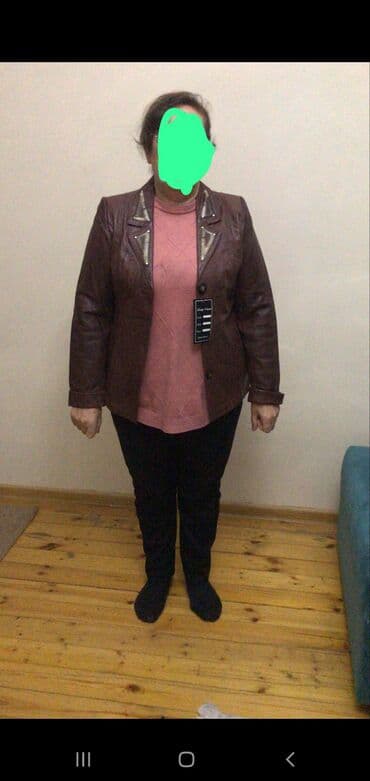 endirimli qadın geyimleri: Qadinlar ucun tebii dəri geyimler. Tezedi hamsi. Magaza baglanibdi — 4